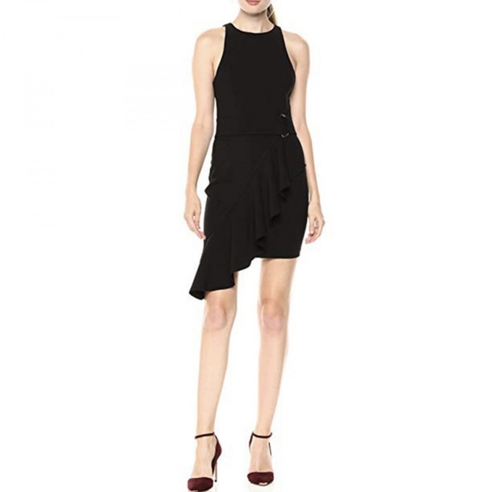 Likely Taryn Asymmetrical Ruffle Dress